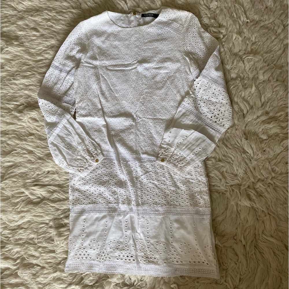 NWT White long sleeve dress